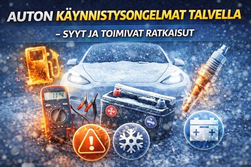 auto ei käynnisty pakkasella