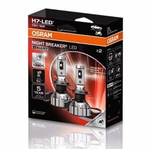 LED-ajovalopolttimot Osram Night Breaker LED Smart H7