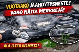 Jäähdytysneste vuotaa