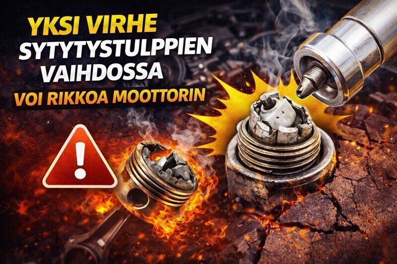 Sytytystulppien vaihtoväli